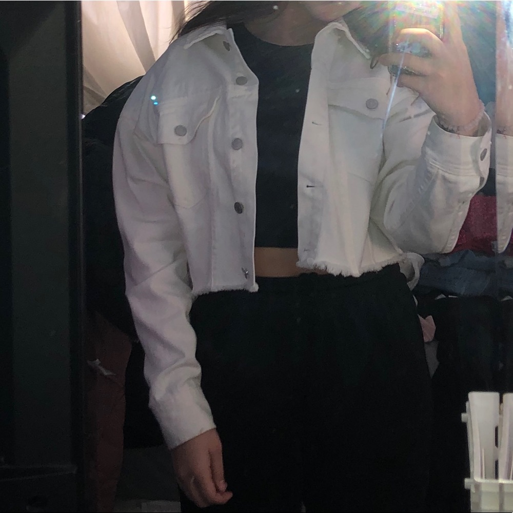 🌙 Cropped jean jacket